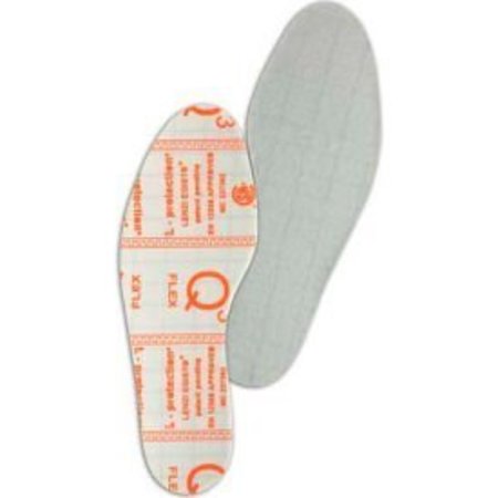 GLOBAL EQUIPMENT Puncture Resistant Insoles, Flexible, 0163US, Size 10 - 11, 1 Pair 0163US 10-11